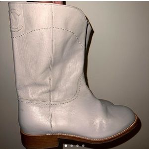 Chanel Grey low rise boots. Super comfy and cute